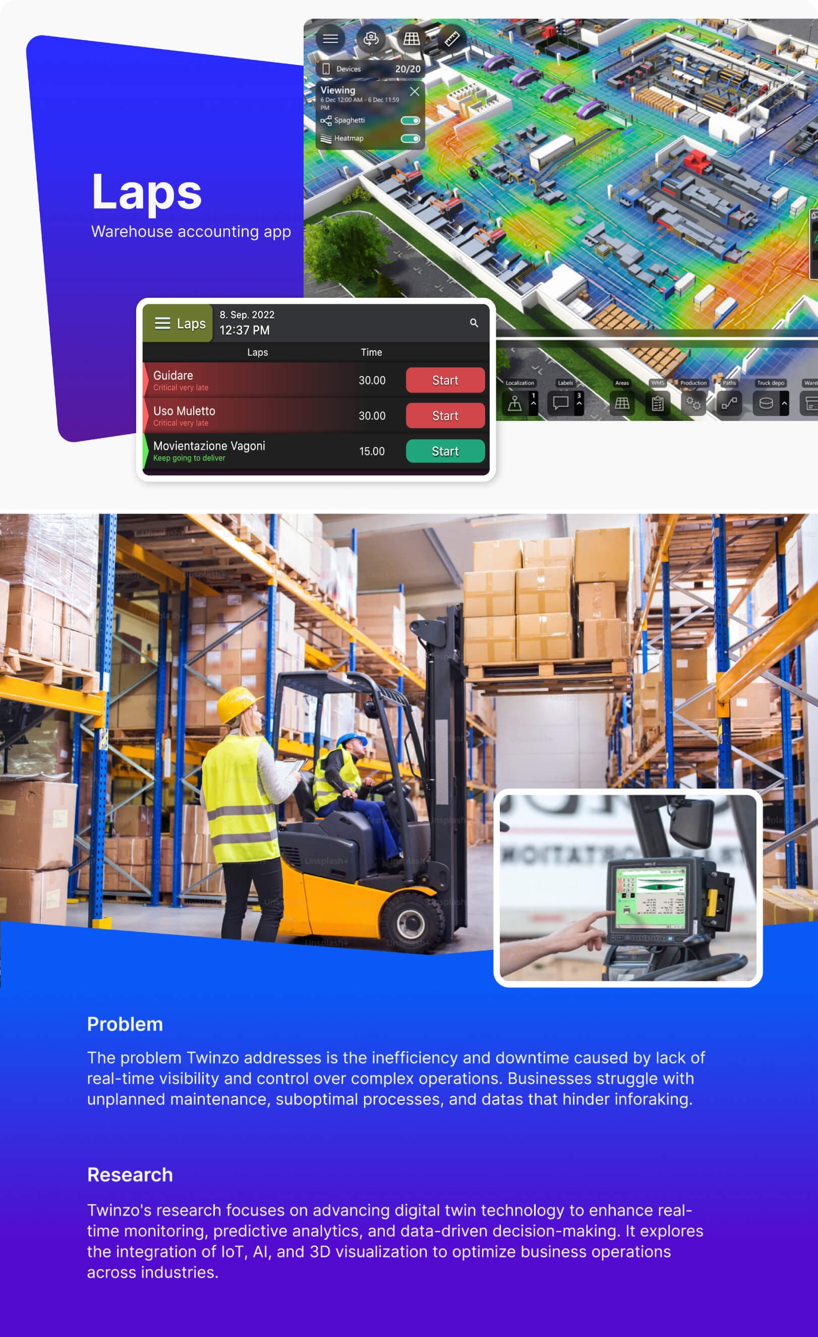 Flutter App for forklifts